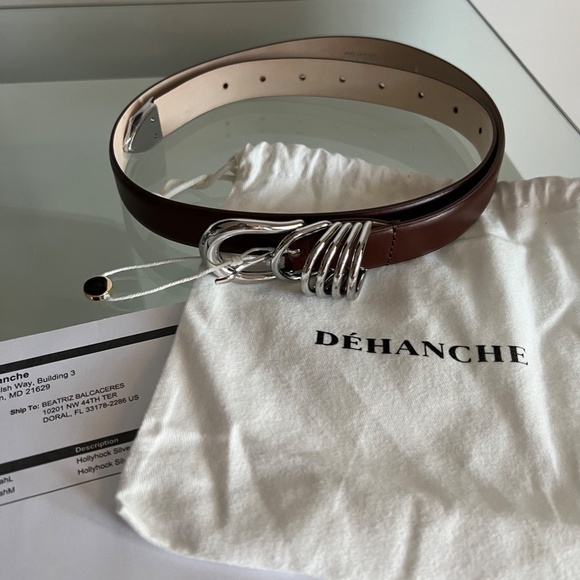 DEHANCHE Hollyhock Silver Syrup Mahogany Belt - Picture 15 of 16